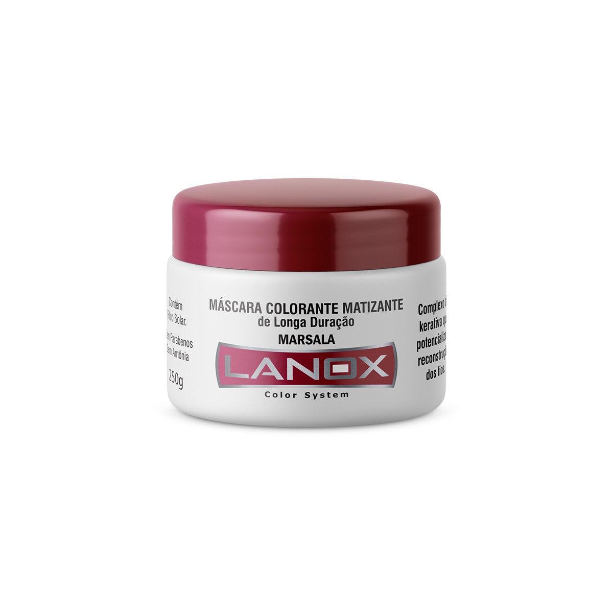 Máscara Colorante Marsala Color System Lanox - 250g - Color System - Lanox